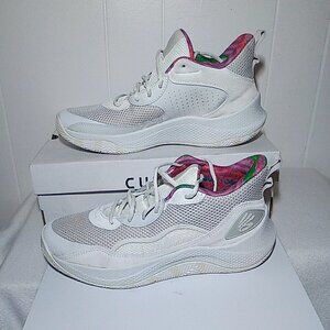 Under Armour Curry 3Z 24 SDE Men 11.5 White Basketball Athletic Shoe 3028191-114